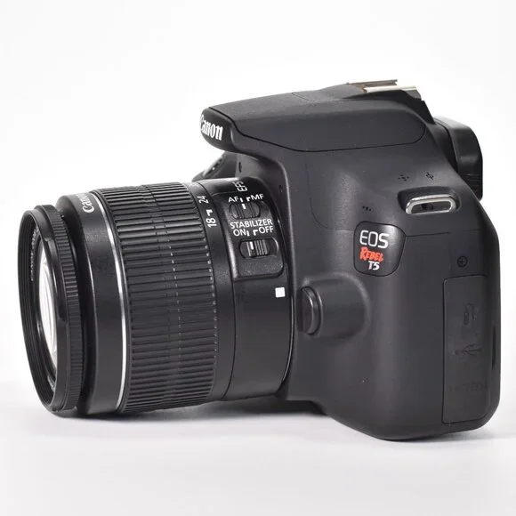 Canon EOS Rebel T5 DSLR Camera 18MP 18-55mm Lens Video 10943 Clicks 32GB SD MINT - Picture 3 of 16